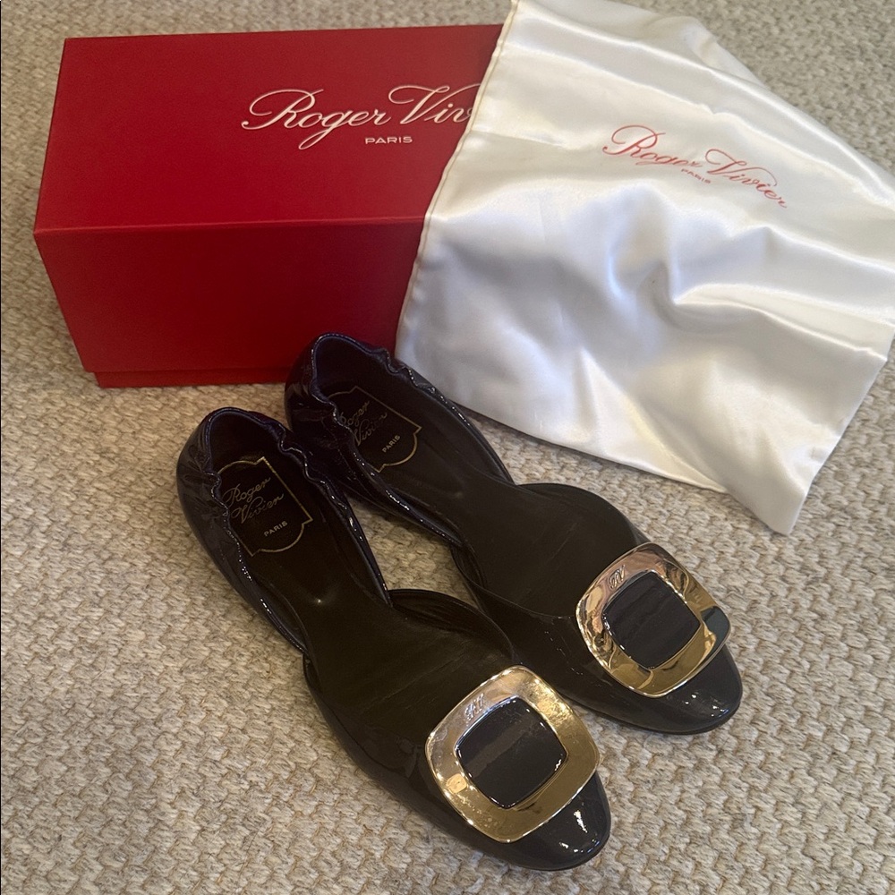 Roger Vivier Flats, Ballerine Chips, 38.5